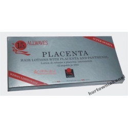 Allwaves ampułki na wypadanie włosów placenta